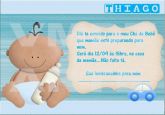 Convite chá de bebe Nino mamadeira