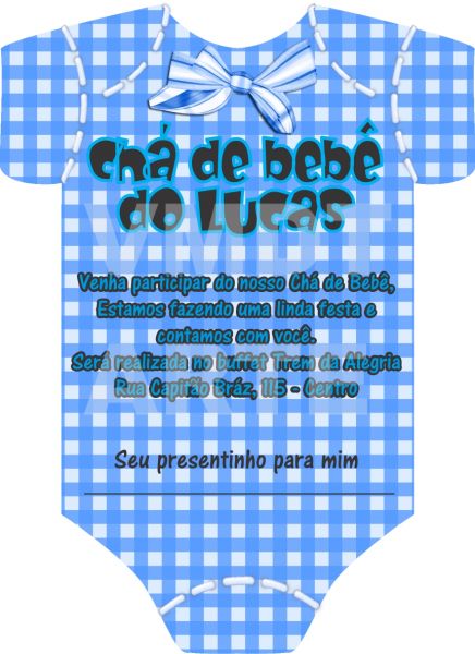 Chá de Bebê body menino